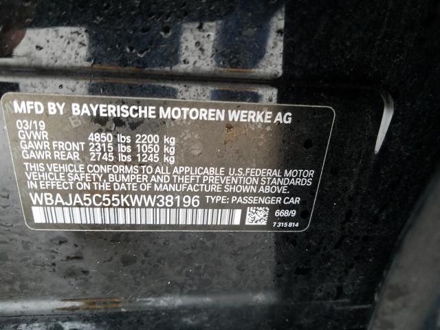 Photo 9 VIN: WBAJA5C55KWW38196 - BMW 530 I 