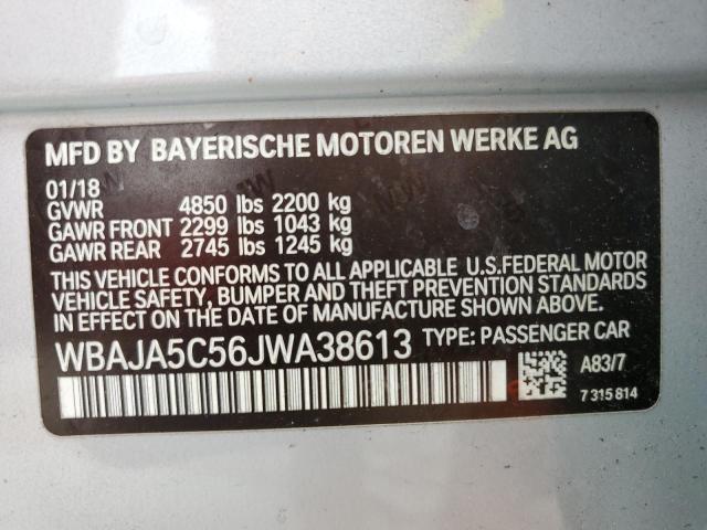 Photo 12 VIN: WBAJA5C56JWA38613 - BMW 5 SERIES 