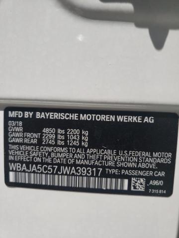 Photo 9 VIN: WBAJA5C57JWA39317 - BMW 530 I 