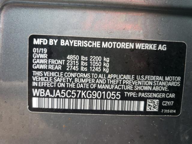 Photo 9 VIN: WBAJA5C57KG901055 - BMW 530 I 