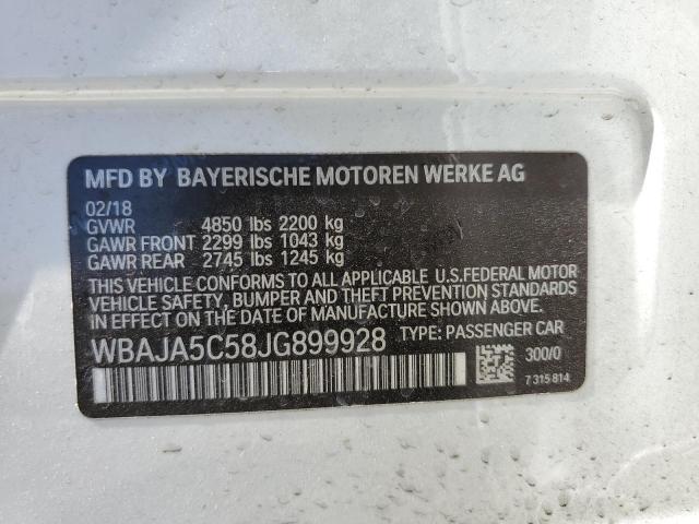 Photo 11 VIN: WBAJA5C58JG899928 - BMW 5 SERIES 