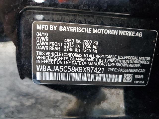 Photo 11 VIN: WBAJA5C58KBX87421 - BMW 530 I 