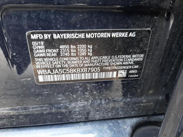 Photo 12 VIN: WBAJA5C58KBX87905 - BMW 5 SERIES 