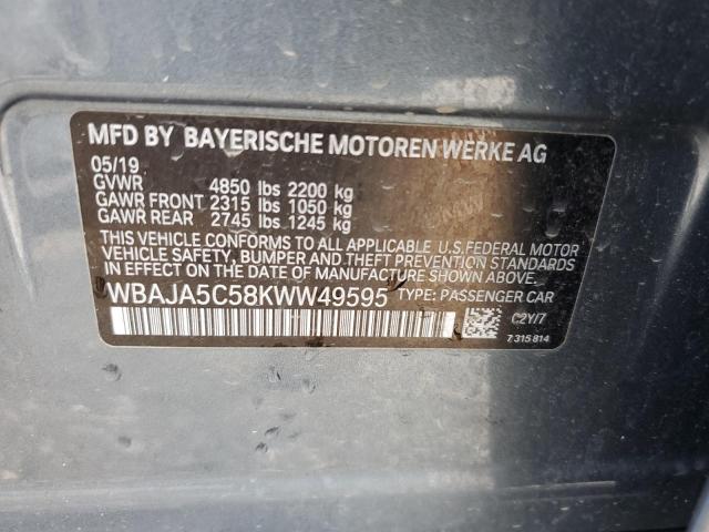 Photo 12 VIN: WBAJA5C58KWW49595 - BMW 530 I 