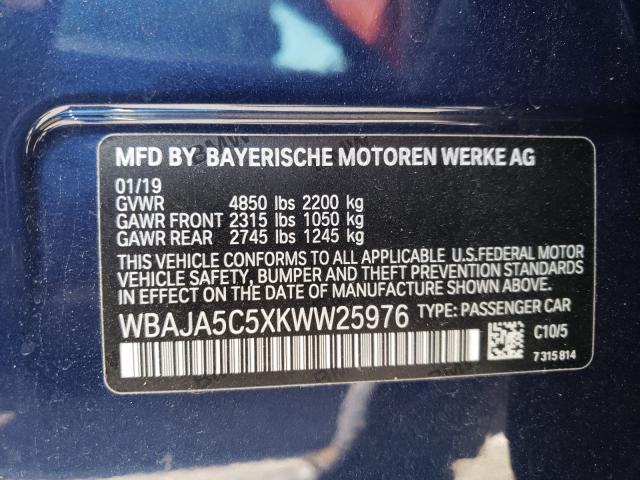 Photo 9 VIN: WBAJA5C5XKWW25976 - BMW 530 I 