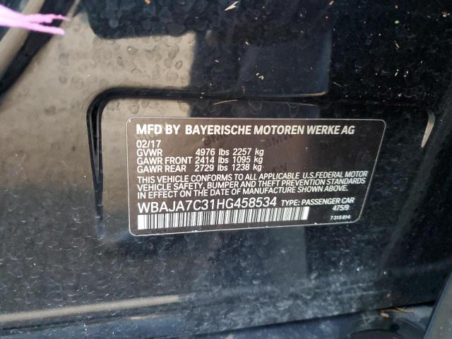 Photo 12 VIN: WBAJA7C31HG458534 - BMW 530 XI 