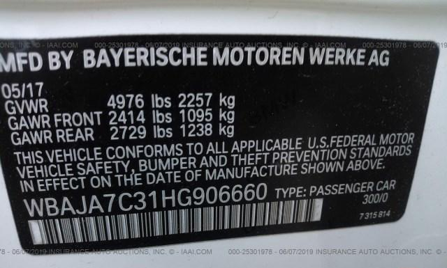 Photo 8 VIN: WBAJA7C31HG906660 - BMW 530I 