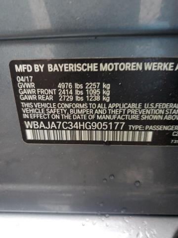 Photo 12 VIN: WBAJA7C34HG905177 - BMW 530 XI 