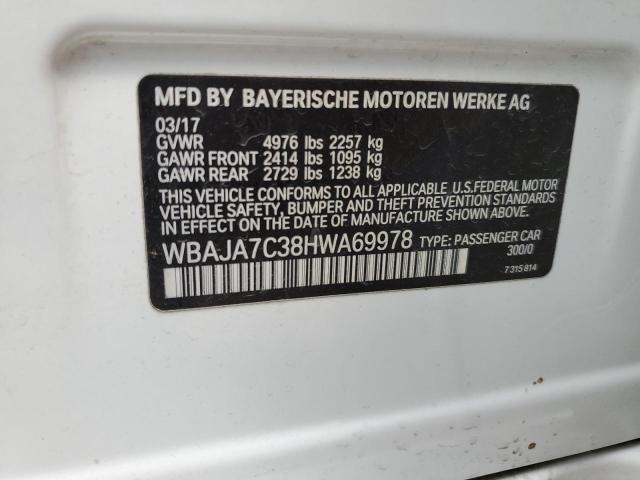 Photo 11 VIN: WBAJA7C38HWA69978 - BMW 5 SERIES 