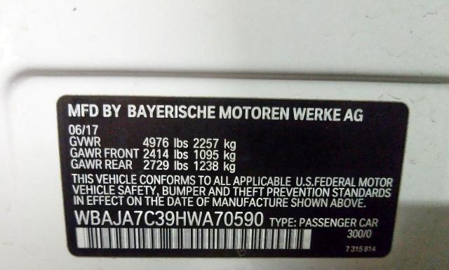 Photo 9 VIN: WBAJA7C39HWA70590 - BMW 530 