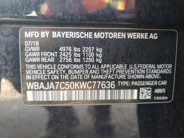 Photo 11 VIN: WBAJA7C50KWC77636 - BMW 530 XI 