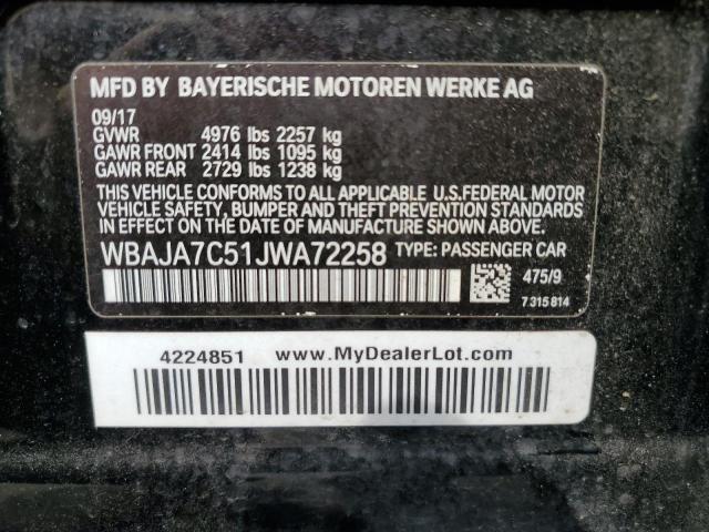 Photo 11 VIN: WBAJA7C51JWA72258 - BMW 530 XI 