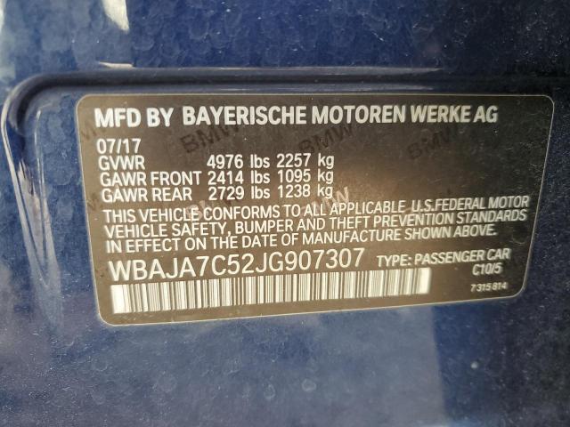 Photo 11 VIN: WBAJA7C52JG907307 - BMW 5 SERIES 