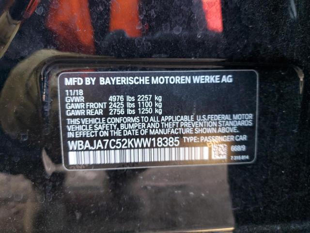 Photo 9 VIN: WBAJA7C52KWW18385 - BMW 530 XI 