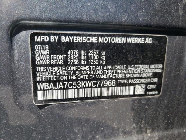 Photo 9 VIN: WBAJA7C53KWC77968 - BMW 530 XI 