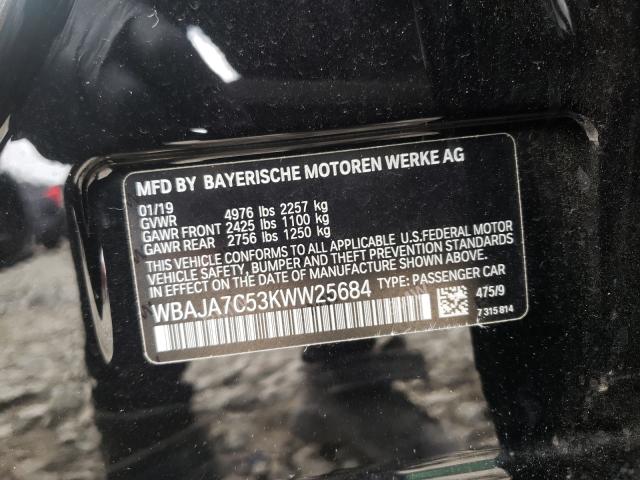 Photo 9 VIN: WBAJA7C53KWW25684 - BMW 530 XI 