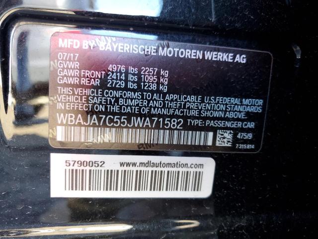 Photo 11 VIN: WBAJA7C55JWA71582 - BMW 5 SERIES 