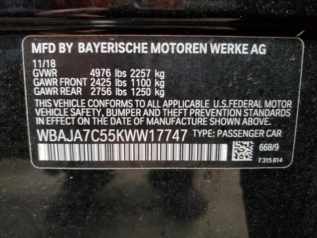 Photo 11 VIN: WBAJA7C55KWW17747 - BMW 530 XI 