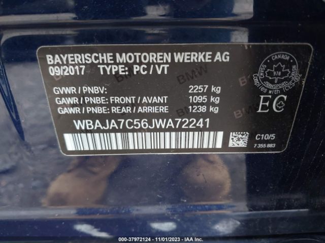 Photo 8 VIN: WBAJA7C56JWA72241 - BMW 530I 