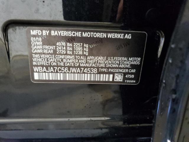 Photo 11 VIN: WBAJA7C56JWA74538 - BMW 5 SERIES 