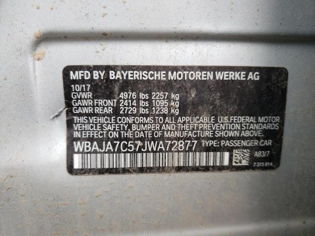 Photo 11 VIN: WBAJA7C57JWA72877 - BMW 530 XI 