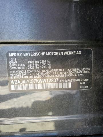 Photo 11 VIN: WBAJA7C57KWW12307 - BMW 530 XI 