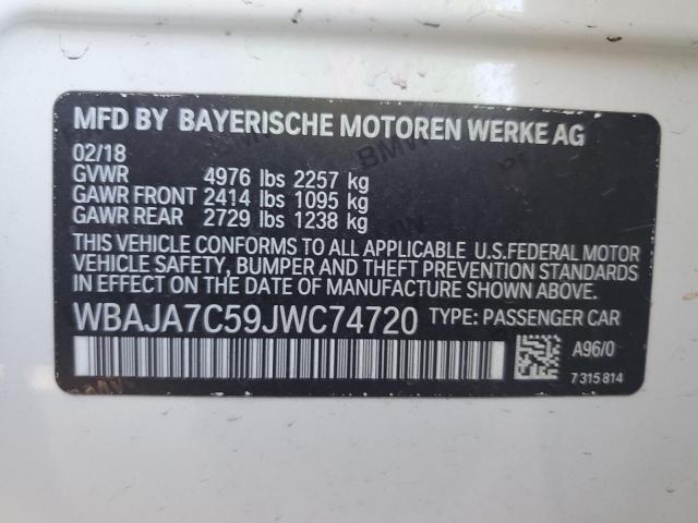 Photo 11 VIN: WBAJA7C59JWC74720 - BMW 530 XI 