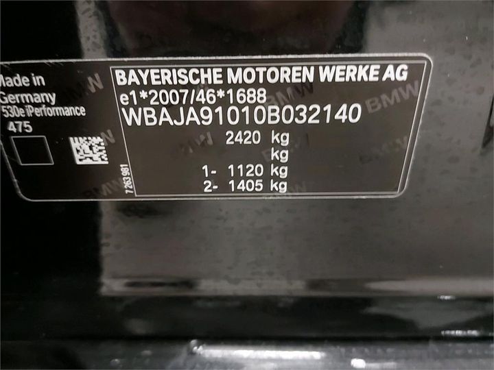 Photo 6 VIN: WBAJA91010B032140 - BMW 5 BERLINE 