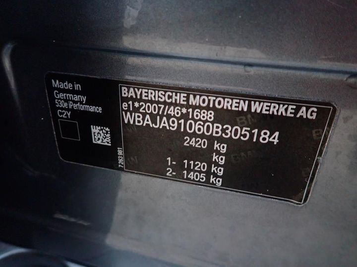 Photo 5 VIN: WBAJA91060B305184 - BMW SERIES 5 