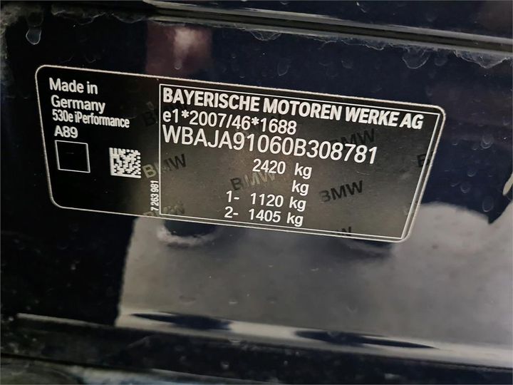 Photo 6 VIN: WBAJA91060B308781 - BMW 5 