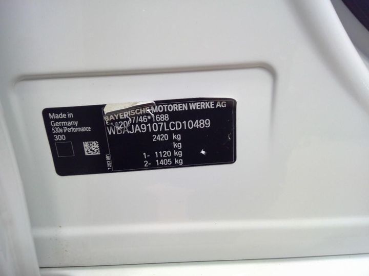 Photo 12 VIN: WBAJA9107LCD10489 - BMW SERIES 5 