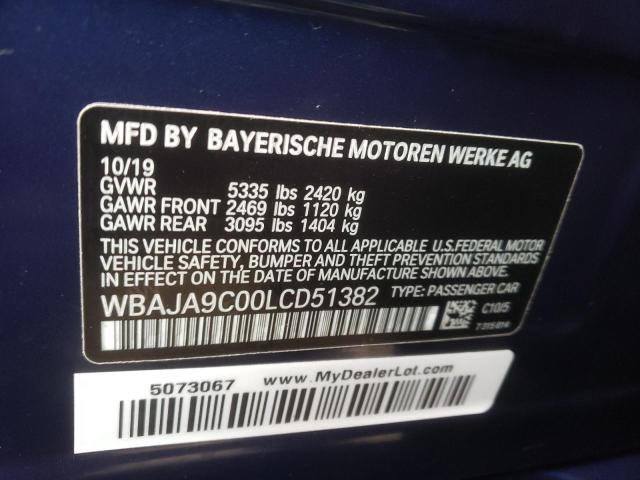 Photo 11 VIN: WBAJA9C00LCD51382 - BMW 530E 