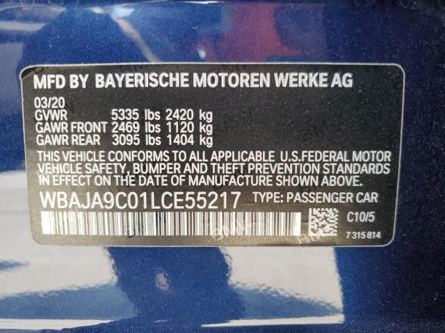 Photo 12 VIN: WBAJA9C01LCE55217 - BMW 530E 