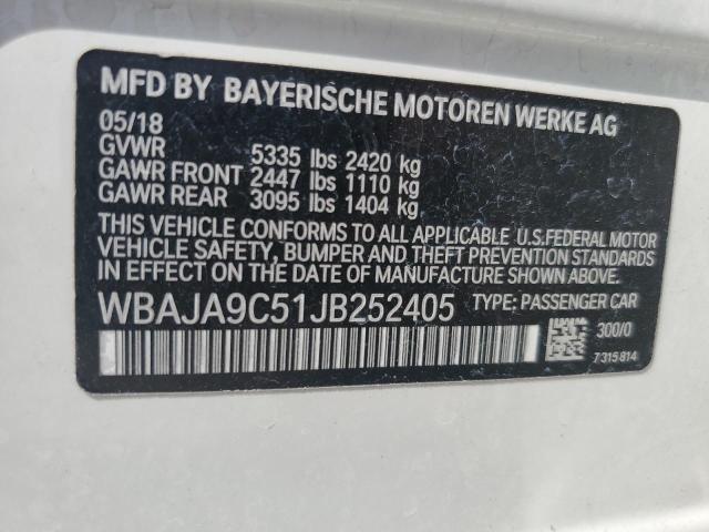 Photo 11 VIN: WBAJA9C51JB252405 - BMW 5 SERIES 