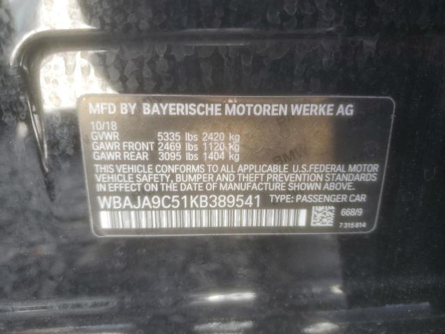 Photo 11 VIN: WBAJA9C51KB389541 - BMW 530E 