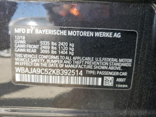 Photo 11 VIN: WBAJA9C52KB392514 - BMW 5 SERIES 