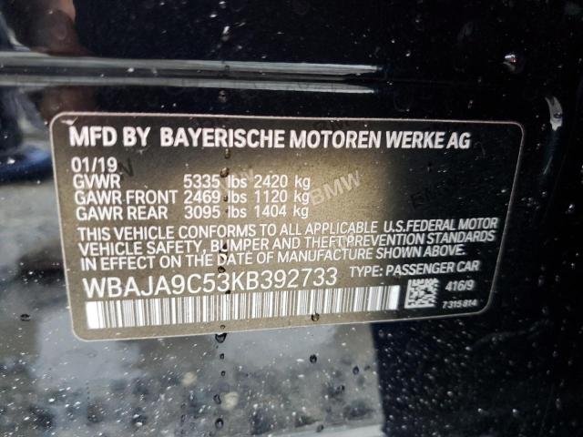 Photo 9 VIN: WBAJA9C53KB392733 - BMW 530E 