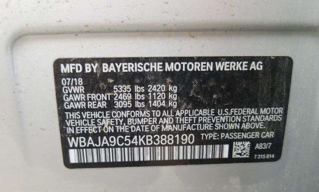 Photo 9 VIN: WBAJA9C54KB388190 - BMW 530E 