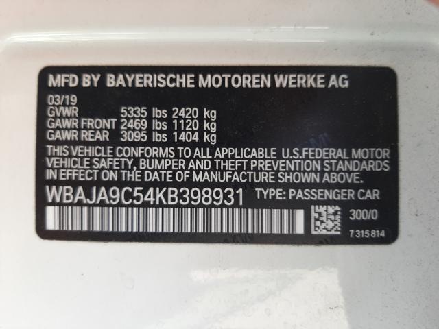 Photo 9 VIN: WBAJA9C54KB398931 - BMW 530E 