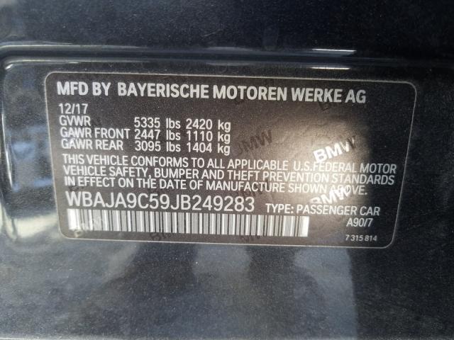 Photo 9 VIN: WBAJA9C59JB249283 - BMW 530E 