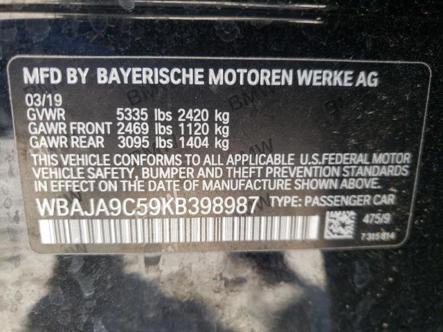 Photo 9 VIN: WBAJA9C59KB398987 - BMW 530E 