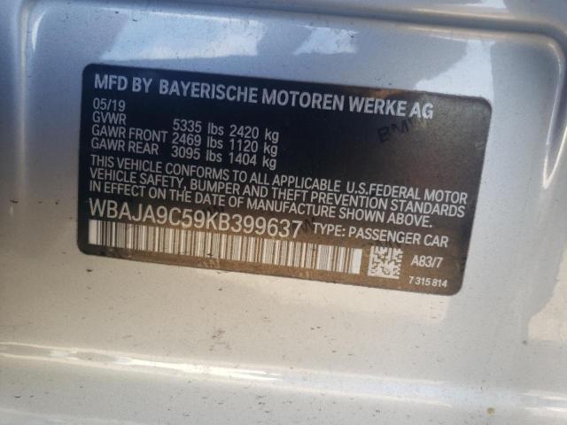 Photo 12 VIN: WBAJA9C59KB399637 - BMW 5 SERIES 