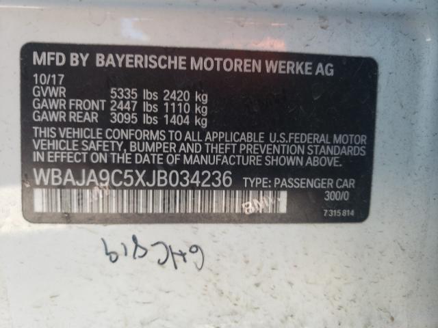 Photo 9 VIN: WBAJA9C5XJB034236 - BMW 530E 