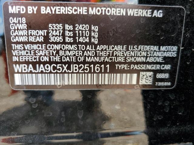 Photo 11 VIN: WBAJA9C5XJB251611 - BMW 530E 