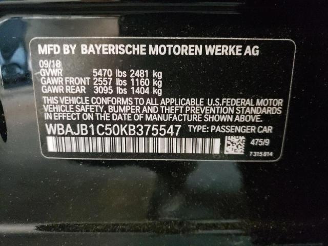 Photo 9 VIN: WBAJB1C50KB375547 - BMW 530XE 