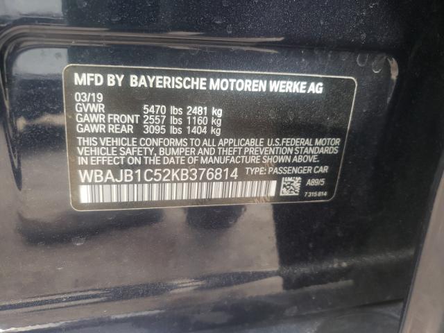 Photo 9 VIN: WBAJB1C52KB376814 - BMW 530XE 