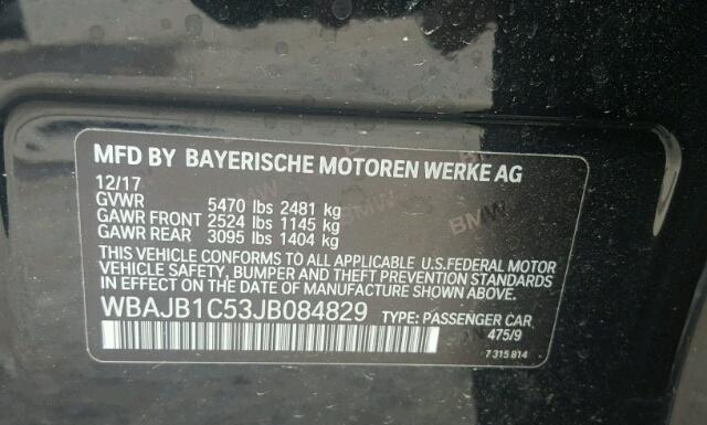 Photo 9 VIN: WBAJB1C53JB084829 - BMW 530XE 