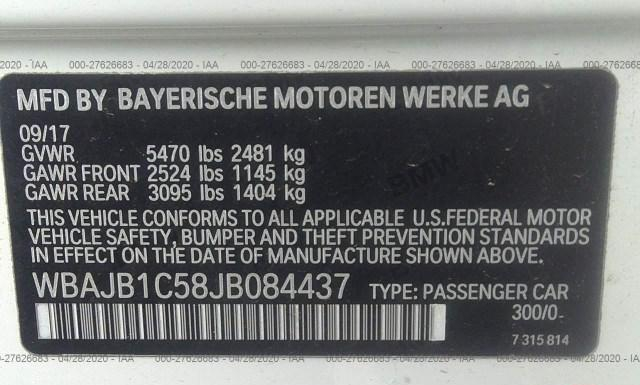 Photo 8 VIN: WBAJB1C58JB084437 - BMW 530XE 