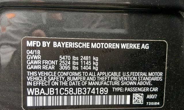 Photo 9 VIN: WBAJB1C58JB374189 - BMW 530XE 