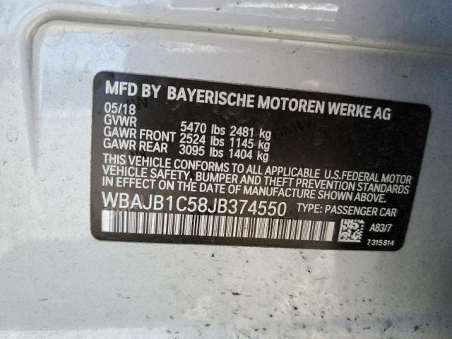 Photo 11 VIN: WBAJB1C58JB374550 - BMW 530XE 